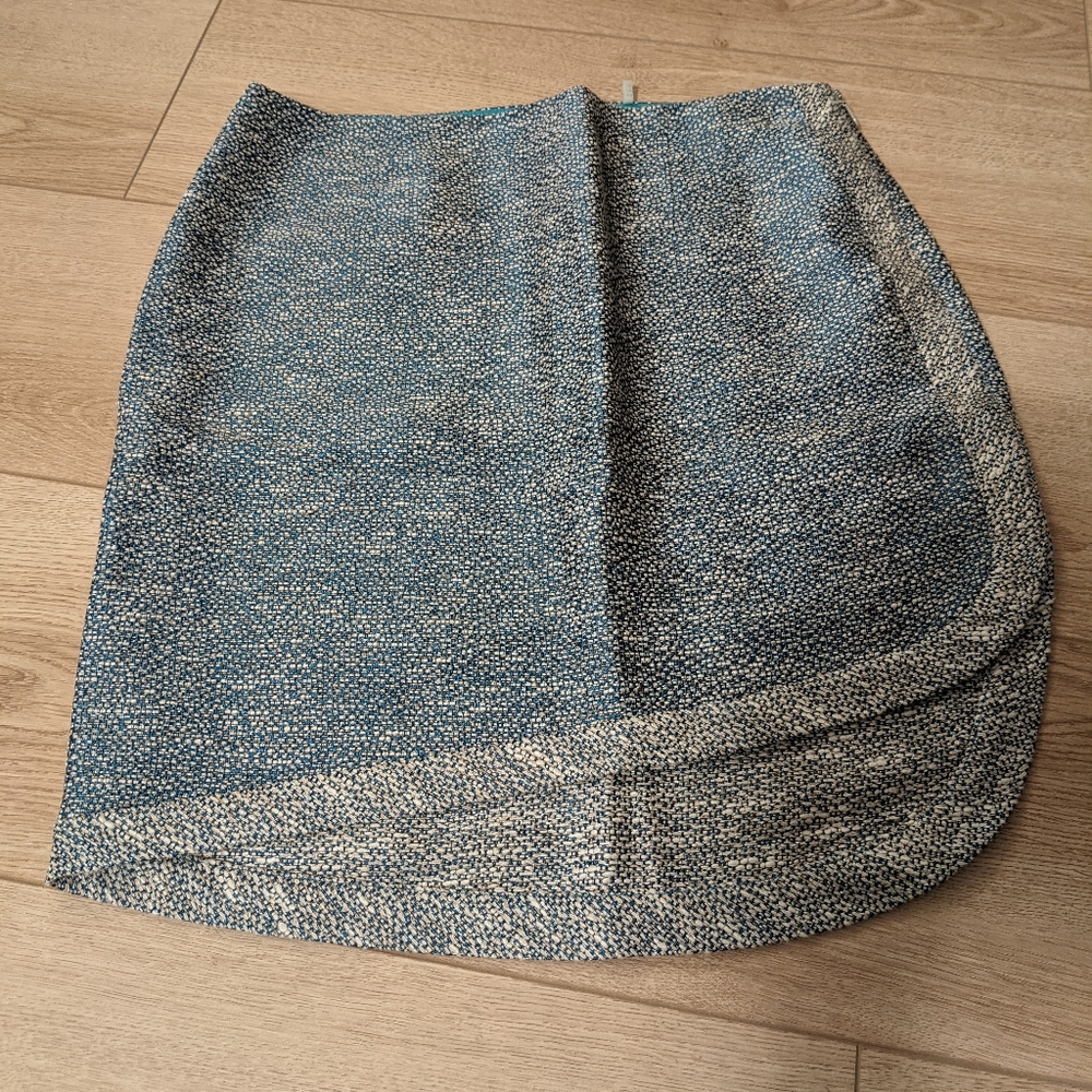 Elie Tahari Light Blue Asymmetrical Skirt